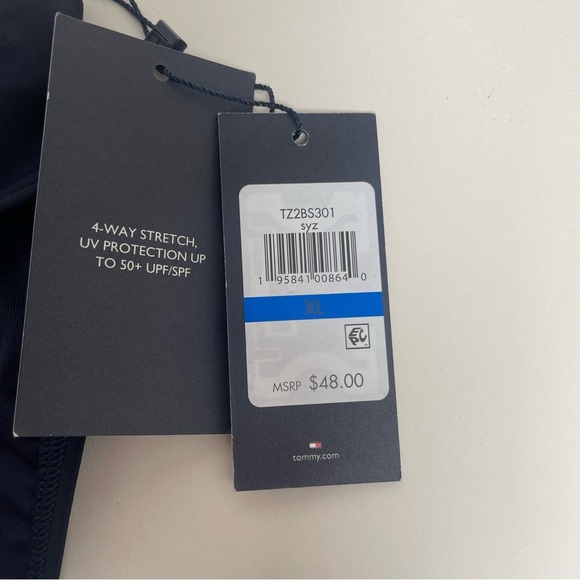 NWT Tommy Hilfiger Navy Blue Women's Swim Bottom Size XL - Picture 3 of 15